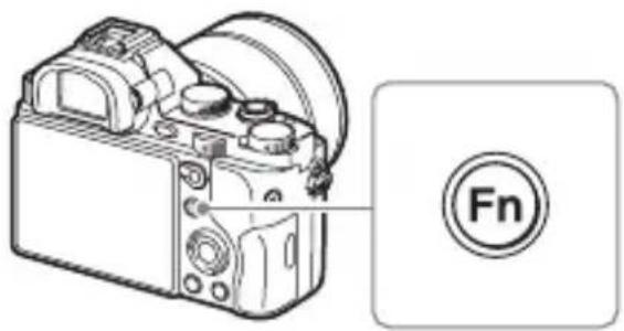 SONY Alpha ILCE-7K - Velge en funksjon ved hjelp av Fn (funksjonsknappen) - 1