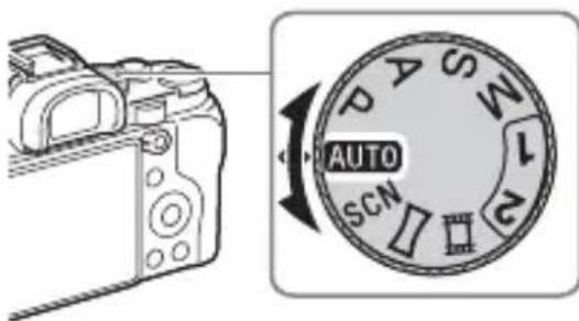 SONY Alpha ILCE-7K - Selecting a shooting mode - 1