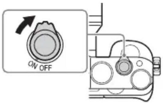 SONY Alpha ILCE-7K - Zet de Aan/Uit-schakelaar op ON als u de camera wilt inschakelen. - 1