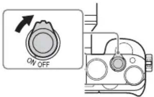 SONY Alpha ILCE-7K - Przestaw przełącznik zasilania na ON, aby włączyć aparat. - 1