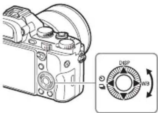 SONY Alpha ILCE-7K - Como usar o seletor de controlo - 1