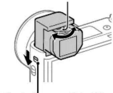 SONY CyberShot DSC-RX100M7 - Páčku nastavení dioptrické korekce nastavte podle svého zraku tak, aby zobrazení v hledáčku bylo zřetelné. - 1