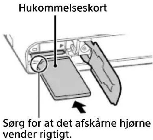 SONY CyberShot DSC-RX100M7 - Indsætning af batteripakken (medfølger)/hukommelseskortet (sælges separat) i kameraet - 2