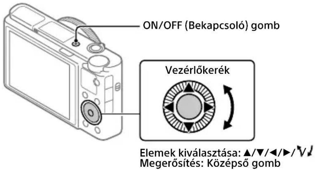 SONY CyberShot DSC-RX100M7 - A nyelv és az óra beállítása - 1