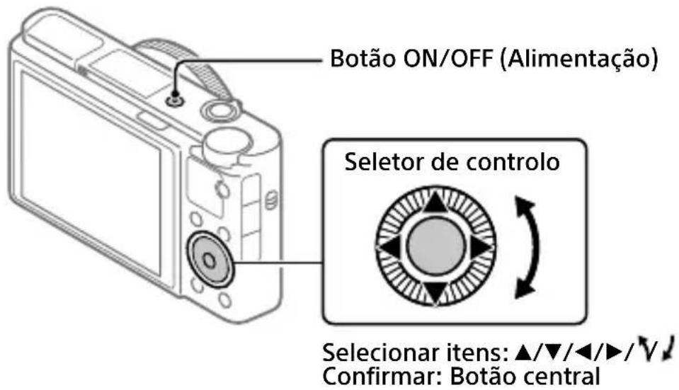 SONY CyberShot DSC-RX100M7 - Definir o idioma e o relógio - 1