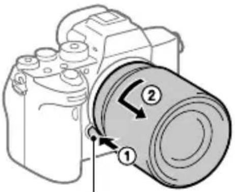 SONY Alpha ILCE-7RM4 - So nehmen Sie das Objektiv ab - 1
