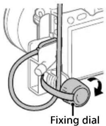 SONY Alpha ILCE-7RM4 - To attach the cable protector - 2