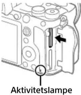 SONY Alpha ILCE-7RM4 - Sådan tages hukommelseskortet ud - 1