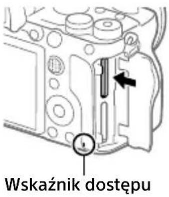 SONY Alpha ILCE-7RM4 - ■ Wyjmowanie karty pamięci - 1