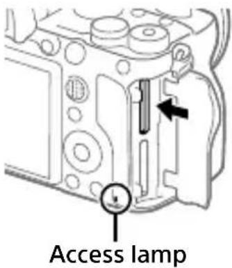 SONY Alpha ILCE-7RM4 - To remove the memory card - 1