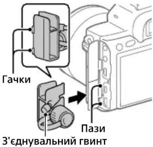 SONY Alpha ILCE-7RM4 - Приєднання кабельного захисту - 1