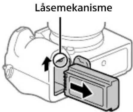SONY Alpha ILCE-7RM4 - Sådan fjernes batteriet - 1
