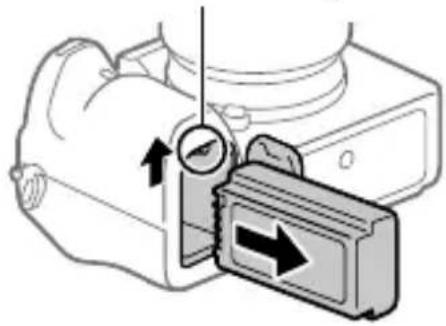 SONY Alpha ILCE-7RM4 - Pour retirer la batterie - 1