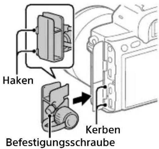 SONY Alpha ILCE-7RM4 - So bringen Sie den Kabelschutz an - 1