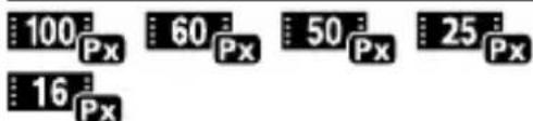100 Px 60 Px 50 Px 25 Px 16 Px