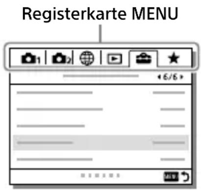 SONY Alpha ILCE-7RM4 - Verwendung von MENU-Posten - 2