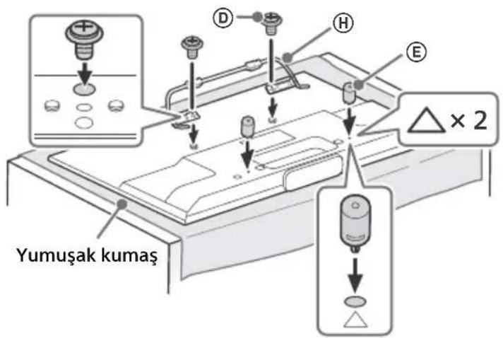 SONY KDL50W828BBAE2 - Televizyonun montajı için hazırlanma - 3