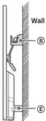 SONY KDL50W828BBAE2 - Installing the TV on the wall - 7