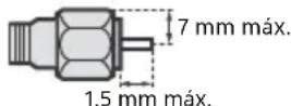 SONY KDL50W828BBAE2 - Recomendación sobre el conector de tipo F - 1
