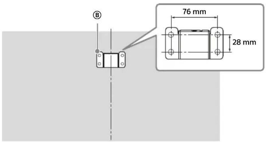 SONY KDL50W828BBAE2 - Duvardaki delik konumlarının boyutları - 2