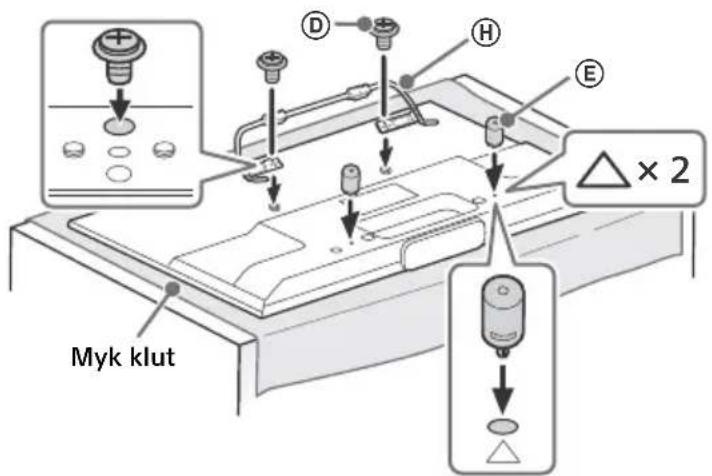 SONY KDL50W828BBAE2 - Gjøre klar installasjonen av TV-en - 3