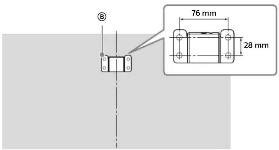 SONY KDL50W828BBAE2 - Dimensiones de las posiciones de los orificios en la pared - 2