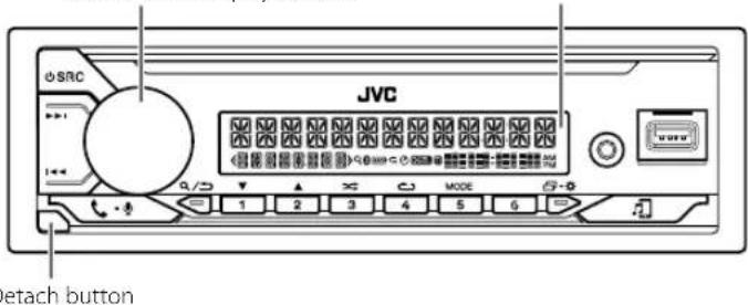 JVC KD-SX27BT - Faceplate - 1
