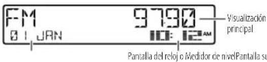 JVC KD-SX27BT - Cambiar la información en pantalla - 1