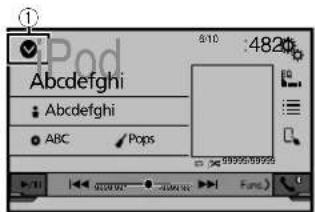 PIONEER AVH-X4800BS - Displaying the AV operation screen - 1