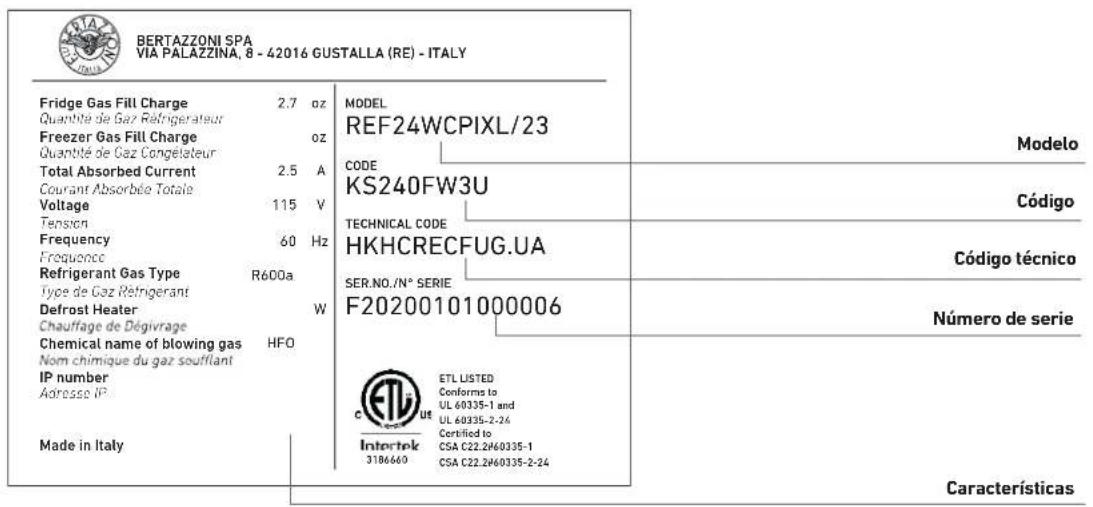 BERTAZZONI REF18WCPIXR23 - Importante - 2