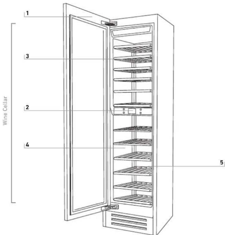 BERTAZZONI REF18WCPIXR23 - main components - 1