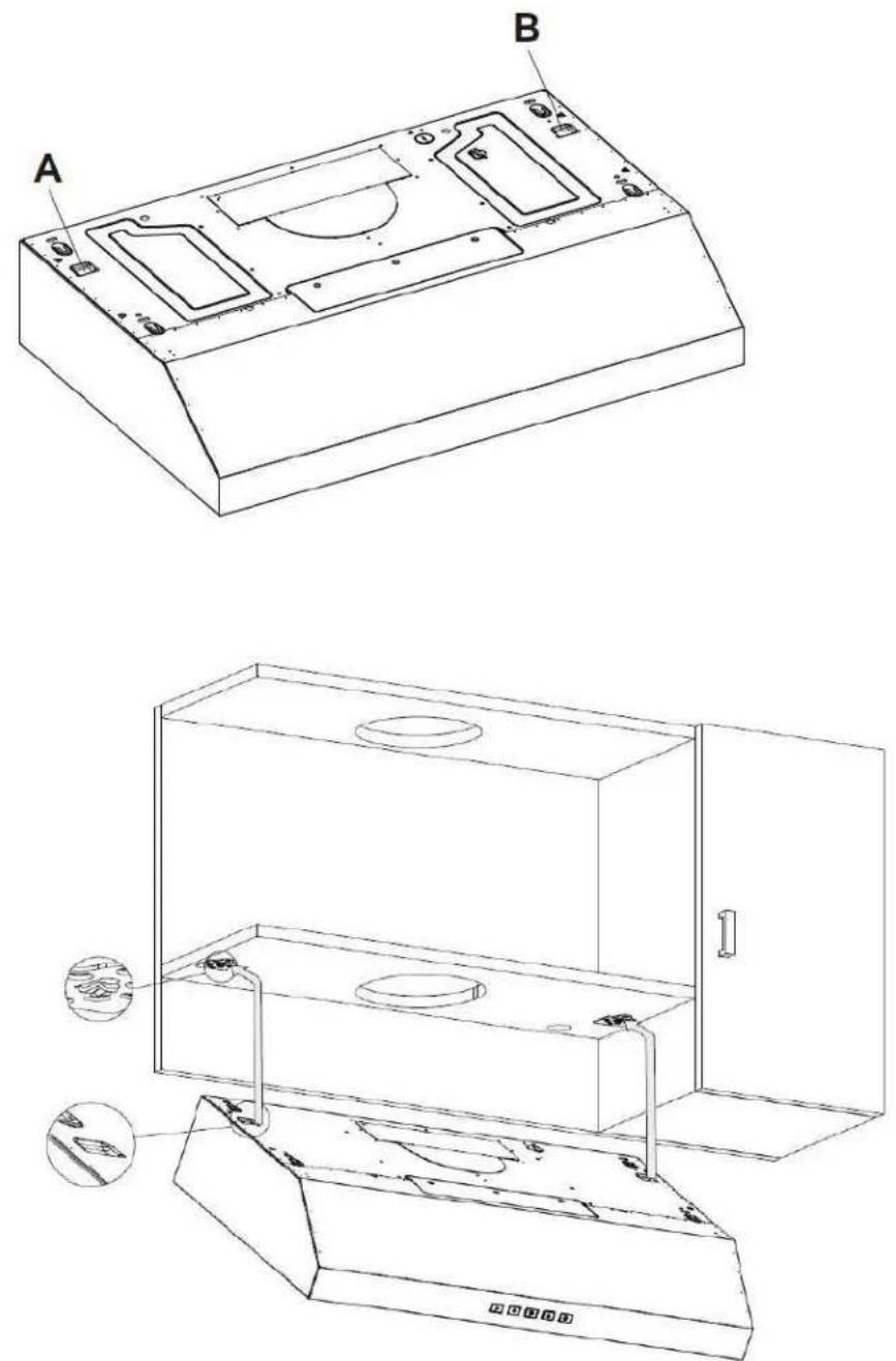 BROAN GLA1363WH - Installation de la hotte (avec supports EZ1) - 2