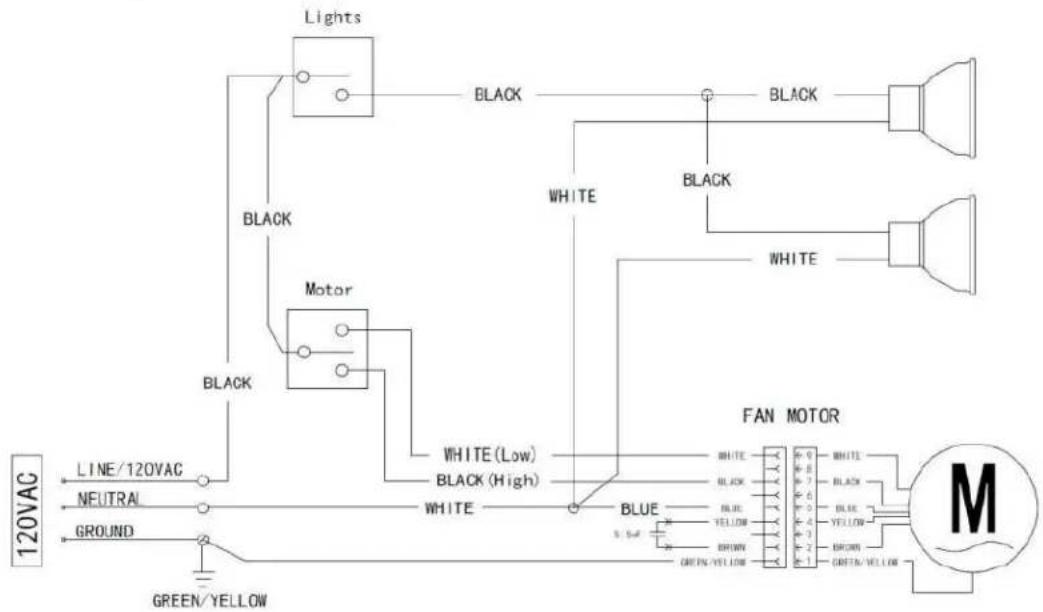 BROAN GLA1363WH - DIAGRAM AS DE CABLEADOS - 1