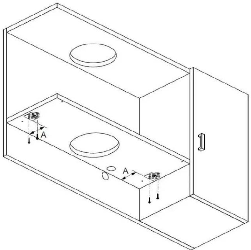 BROAN GLA1363WH - Installation de la hotte (avec supports EZ1) - 1