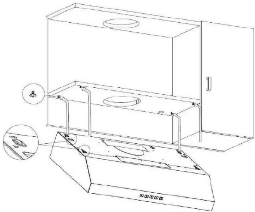 BROAN GLA1363WH - Install the Hood (Standard Installation) - 3