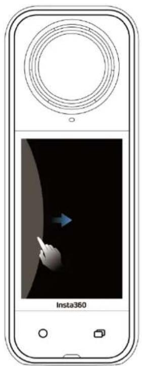 INSTA360 X5 - Utilisation de l'écran tactile - 4