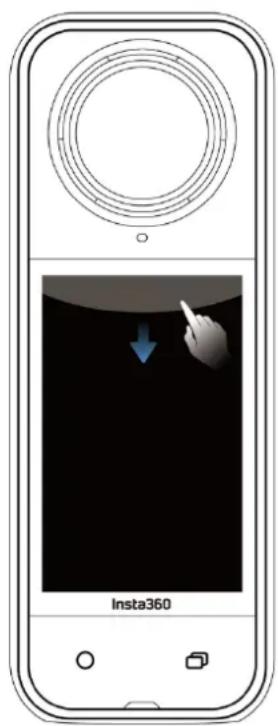 INSTA360 X5 - Utilisation de l'écran tactile - 2