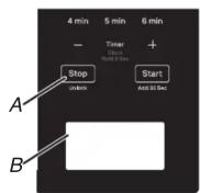 KITCHENAID KMCS522RPSS - Le bouton Stop (Arrêt) utilisé pour l'ouverture de la porte étapes : - 2