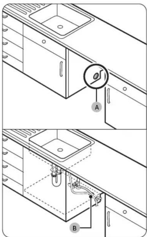 SAMSUNG DW90F89T0U12 - Preparingthecabinet - 1
