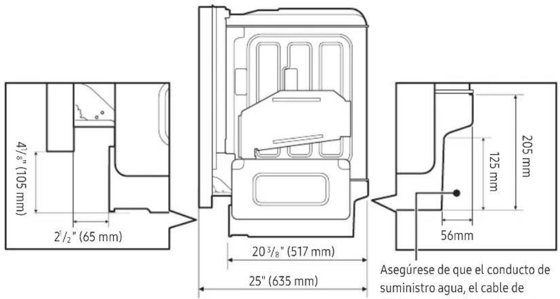 SAMSUNG DW90F89T0U12 - Dimensiones - 3