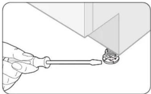 SAMSUNG DW90F89T0U12 - Levelingthedishwasher - 2