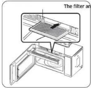 SAMSUNG ME21DG6300SS - Replacing the charcoal filter - 2