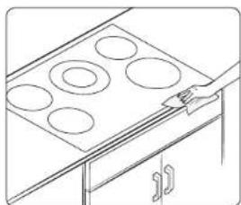 SAMSUNG NA36N7755SS - Nettoyage du joint de la table de cuisson - 1