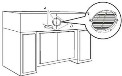 SAMSUNG NK36N7000SS - STYLE 2 - CUT OPENINGS FOR TOP VENT OUTLET (FROM RECTANGULAR TO 6" (15.2 CM) ROUND VENT SYSTEM) Roof venting - 3