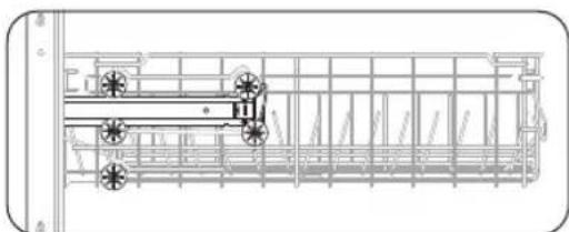 SAMSUNG DW60R2014SS - Adjusting the height of the upper rack - 1