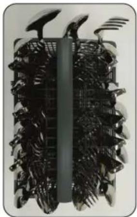 SAMSUNG DW60R2014SS - Using the cutlery rack - 2