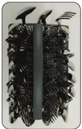 SAMSUNG DW60R2014SS - Using the cutlery rack - 1