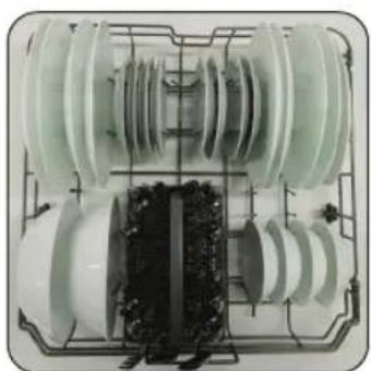 SAMSUNG DW60R2014SS - Carga del estante inferior - 1