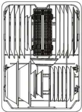 SAMSUNG DW50T6060SS - Loading the lower rack - 1