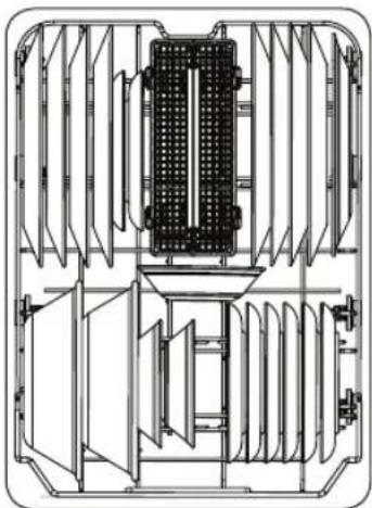 SAMSUNG DW50T6060SS - Chargement du panier inférieur - 1